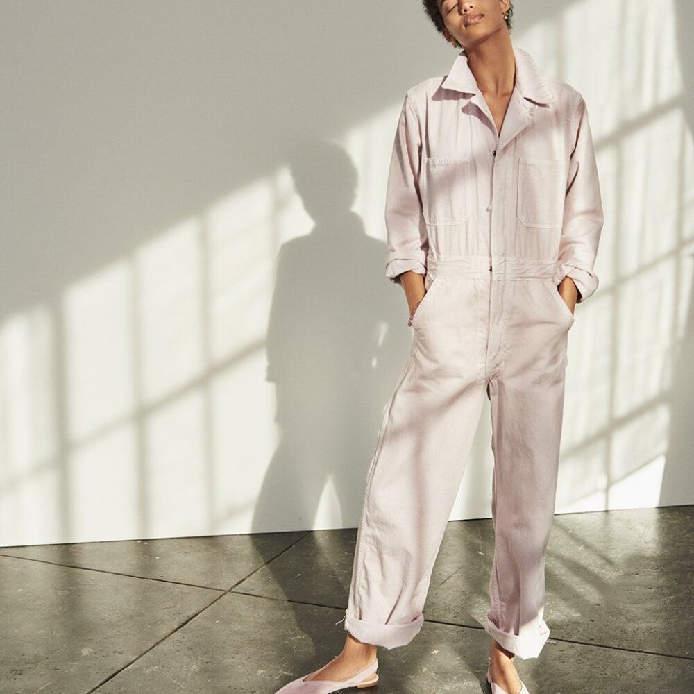 Madewell x As Ever Vintage-Inspired Coveralls Jumpsuit – Cloud Lining XS - Picture 3 of 8